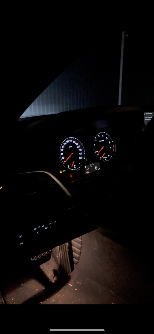 BMW Tacho umbau Weiß
